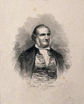 Jean Jacques Audubon. Wood engraving by H. Linton after H. Anelay.