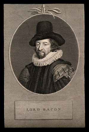 view Francis Bacon, Viscount St Albans. Line engraving after Blyenberch.