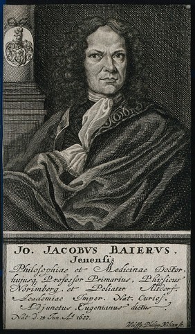 Johann Jakob Baier. Line engraving by W. P. Kilian.