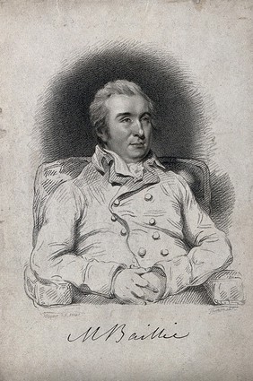 Matthew Baillie. Stipple engraving by J. Thomson after J. Hoppner.