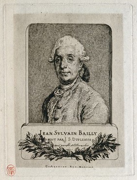 Jean Sylvain Bailly. Etching by F. Hillemacher, 1863, after J. S. Duplessis.