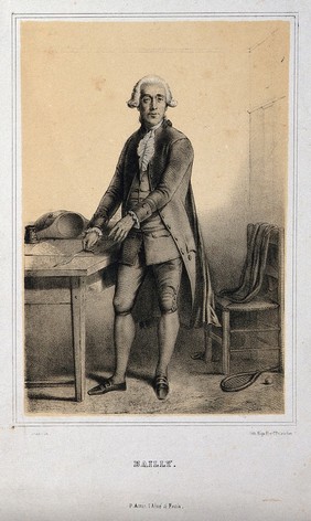 Jean Sylvain Bailly. Lithograph by A. Lacauchie, 1842.