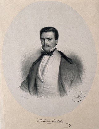 Theodor von Bakody. Lithograph by A. Dauthage, 1857.