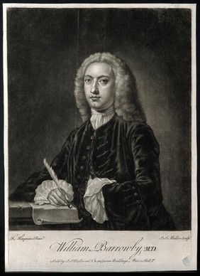 William Barrowby. Mezzotint by J. S. Müller after F. Hayman.