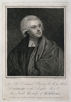 Edward Barry. Stipple engraving by J. Jones, 1789, after M. Brown.