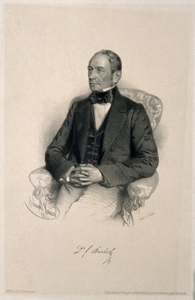 Franz Xavier Bartsch. Lithograph by E. Kaiser, 1850.
