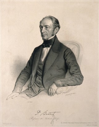 Franz Xavier Bartsch. Lithograph by Gabriel Decker, 1852.