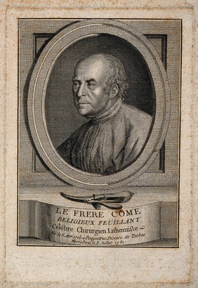 Jean Baseilhac [Frère Côme]. Line engraving.