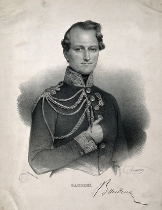 Jean Baptiste Lucien Baudens. Lithograph by N. E. Maurin.