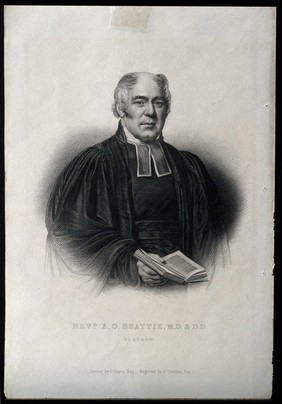 Alexander Ogilvie Beattie. Stipple engraving by J. Cochran after G. Sayer.