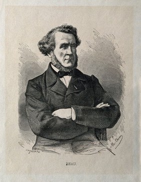 Joseph Honoré Simon Beau. Wood engraving by J. Robert after M. Chenu.