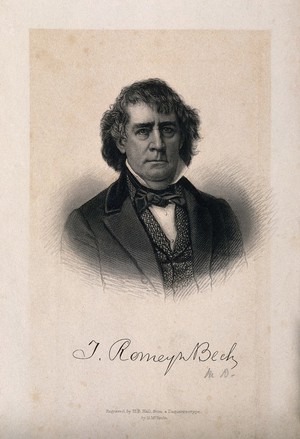 view Theodoric Romeyn Beck. Stipple engraving by H. B. Hall after H. McBride.