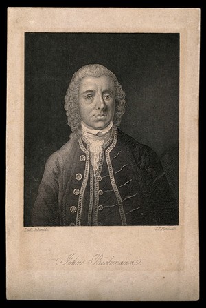 view Johann Beckmann. Stipple engraving by J. J. Hinchliff after L. Schmidt.
