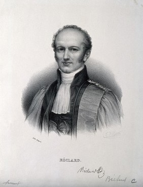 Pierre Auguste Béclard. Lithograph by Z. Belliard, 1838.