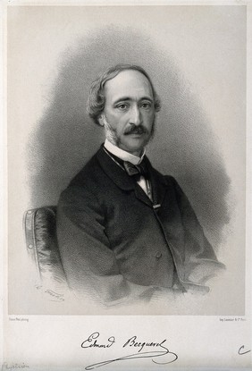 Alexandre Edmond Becquerel. Lithograph by C. Fuhr after P. Petit.