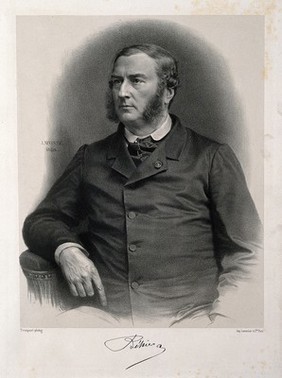 Louis Jules Béhier. Lithograph by J.B.A. Lafosse, 1868, after A.-R. Trinquart.