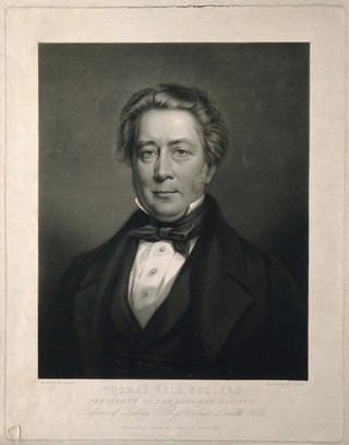 Thomas Bell. Mezzotint by G. Zobel after Taples.