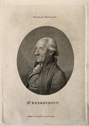 view John Berkenhout. Line engraving by T. Holloway after himself.