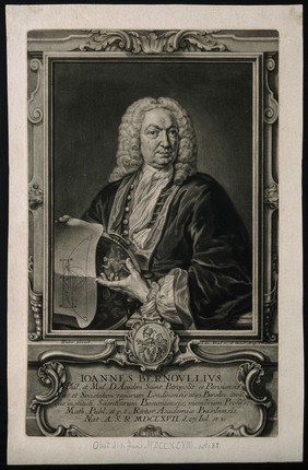 Johann Bernoulli. Mezzotint by J. J. Haid after J. Huber.