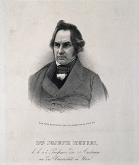 Joseph von Berres. Lithograph by R. Theer after a daguerreotype.