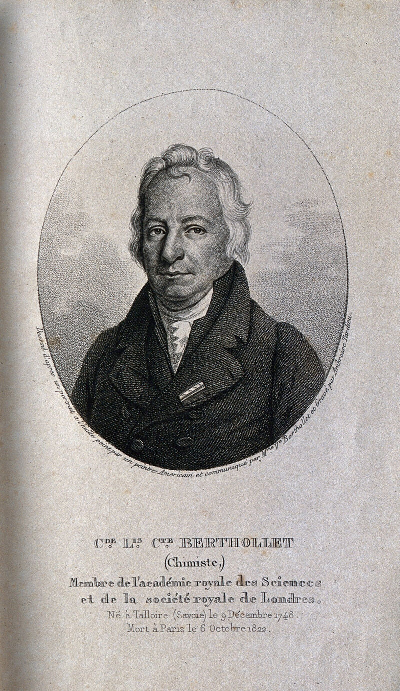 Claude Louis Berthollet. Engraving by A. Tardieu after R. Peale., by Rembrandt Peale