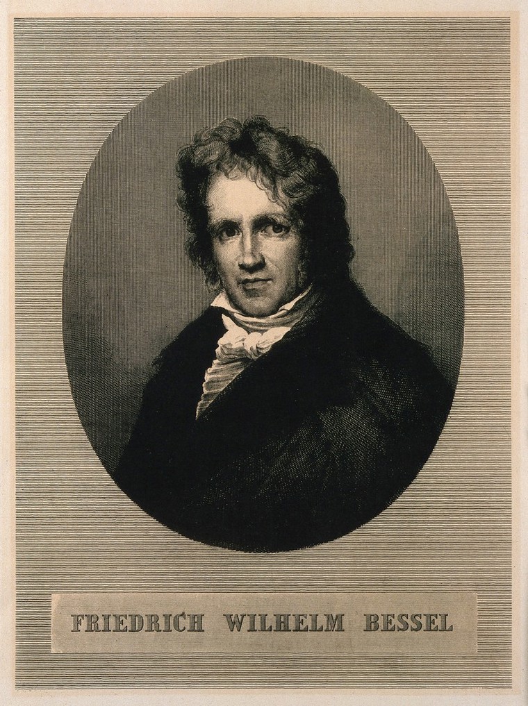 Friedrich Wilhelm Bessel. Reproduction Of Line Engraving By E. Mandel ...