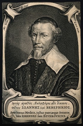 Johan van Beverwijk. Line engraving by S. Savery after J. G. Cuyp, 1643.