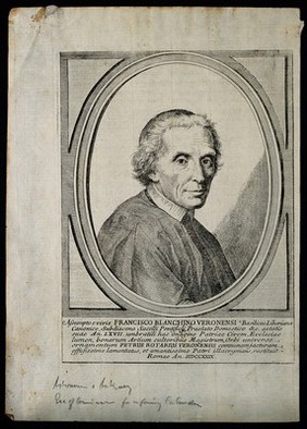 Francesco Bianchini. Line engraving, 1729.