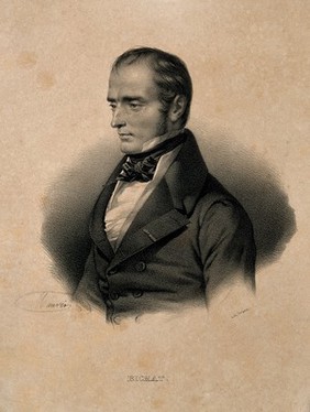 Marie François Xavier Bichat. Lithograph by N. E. Maurin.