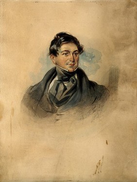 Edward Binns. Watercolour by A.H. Taylor, 1838.