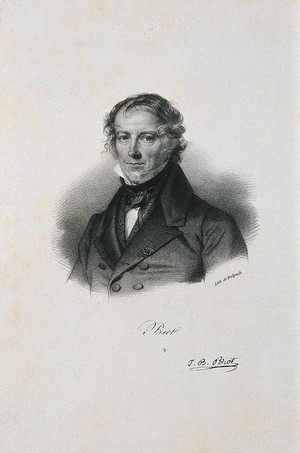 view Jean Baptiste Biot. Lithograph.