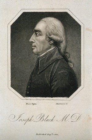 view Joseph Black. Stipple engraving by K. Mackenzie after J. Tassie.