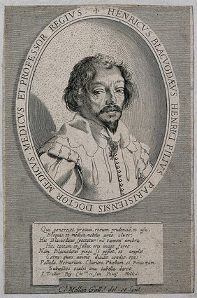 Henry Blackwood the younger. Line engraving by C. Mellan.