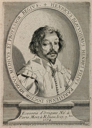 Henry Blackwood the younger. Line engraving after C. Mellan.