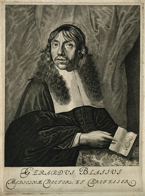Gerhard Blaes [Blasius]. Line engraving.