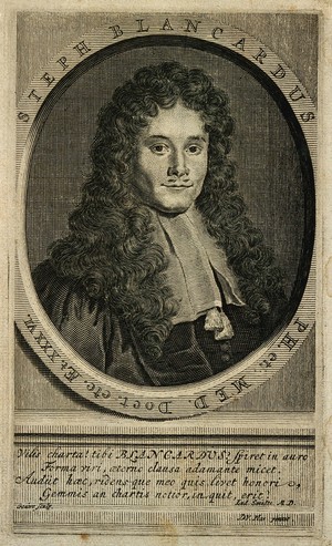 view Steven Blankaart. Line engraving by W. van der Gouwen after D. van der Plaats.