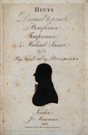 view Sir William Blizard. Silhouette, 1801.