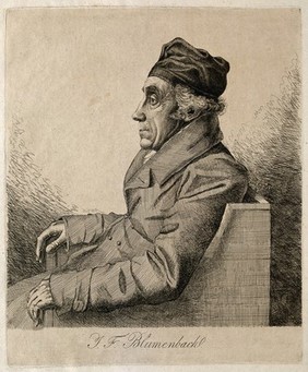 Johann Friedrich Blumenbach. Etching by L.E. Grimm, 1823.