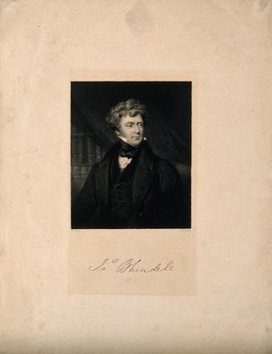 view James Blundell. Stipple engraving by J. Cochran after H. Room.