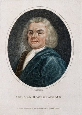 Hermann Boerhaave. Stipple engraving by J.