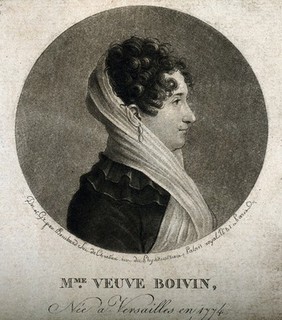 Marie Anne Victoire Boivin. Aquatint by Bouchard.