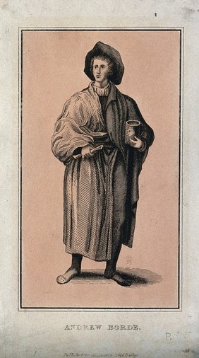 Andrew Boorde. Etching.