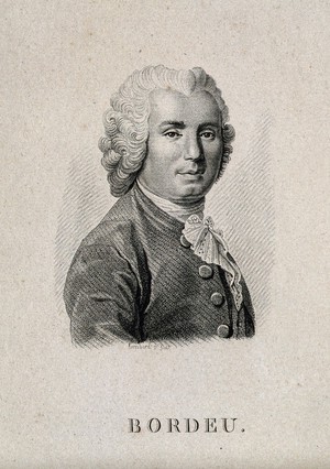 view Théophile Bordeu. Stipple engraving by Lambert [le jeune?].