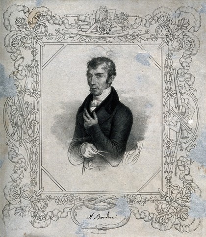 Antonio Bordoni. Lithograph by L. Focosi.