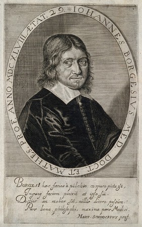 Johannes Borgesius. Line engraving, 1654.