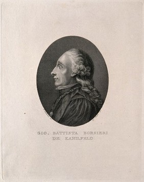 Giovanni Battista Borsieri di Kanifeld. Line engraving by G. Dala after F. Anderloni.