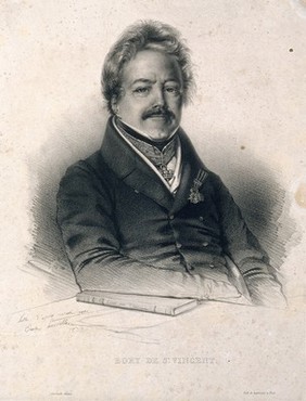 Jean Baptiste Bory de St Vincent. Lithograph by E. Lassalle after himself, 1836.