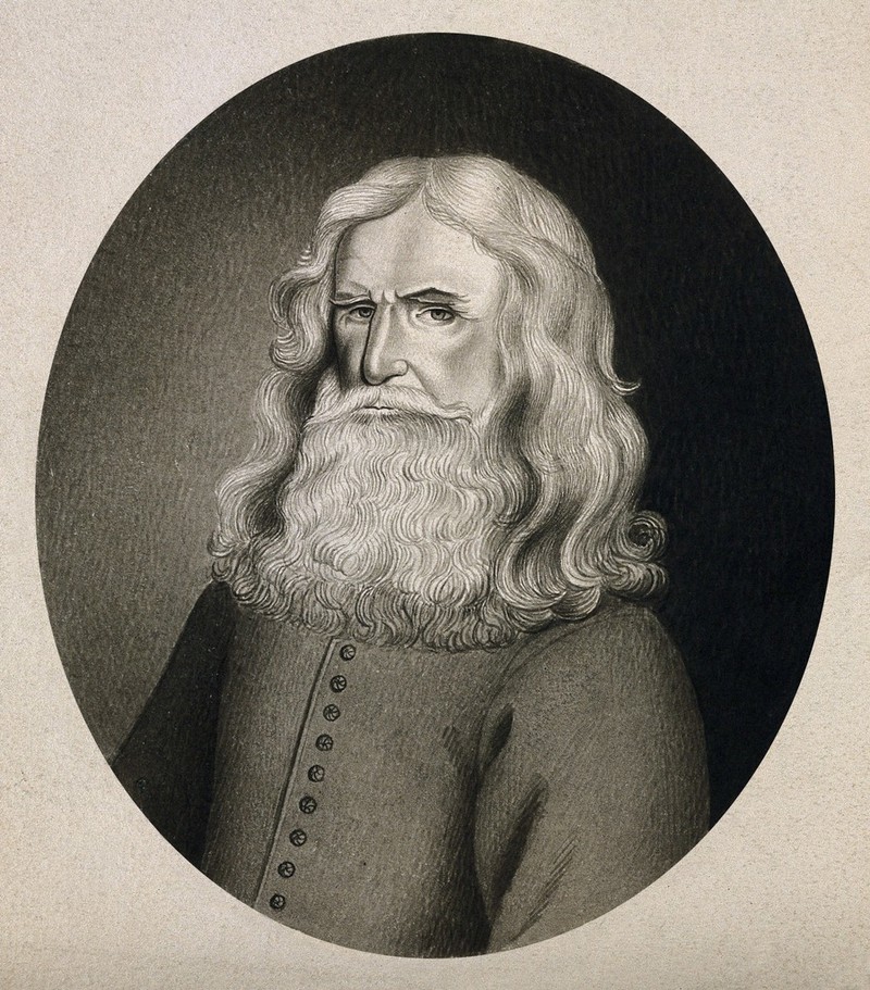 Jacob Bobart. Ink wash after D. Loggan., by David Loggan