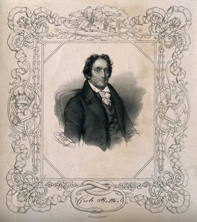 Francesco [Carlo] Giuseppe Guglielmo Botta. Lithograph by [R.?] Focosi.