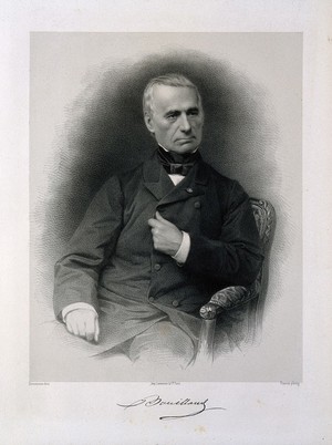 view Jean-Baptiste Bouillaud. Lithograph by C. Bornemann after P.L. Pierson.